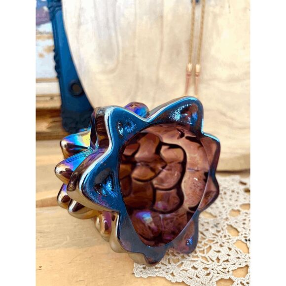 Vintage Mosser Glass Amethyst Carnival Christmas Tree – 8 Inch - Picture 4 of 5